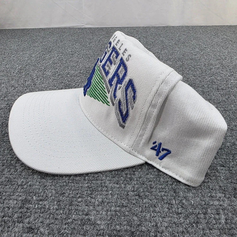 Los Angeles Dodgers 47 Brand White Blue Green Embroidered Logo Baseball C Hat LA